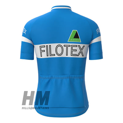 Filotex Retro Jersey Short Sleeve Blue