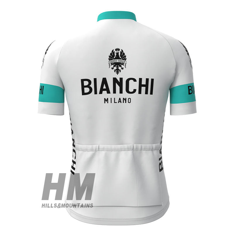 Bianchi Milano Retro Top Short Sleeve White