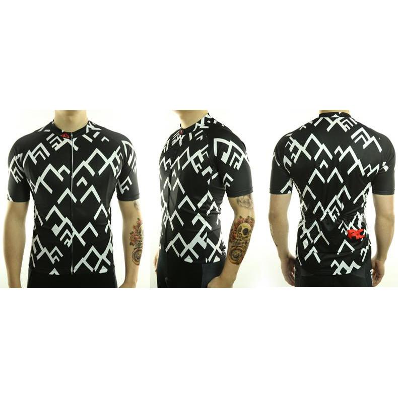 Mountains Short Sleeve Jersey Black